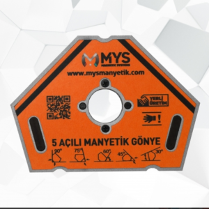 MYS 5 Açılı Manyetik Kaynak Gönyesi Sarı