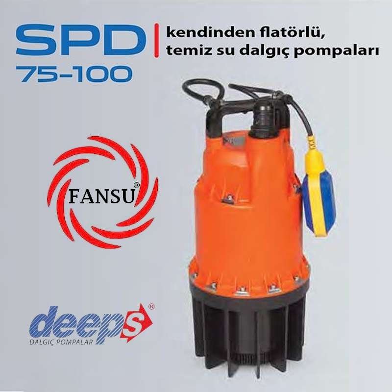 Star Pompa deeps SPD 75 M KENDİNDEN FLATÖRLÜ, TEMİZ SU DALGIÇ POMPA