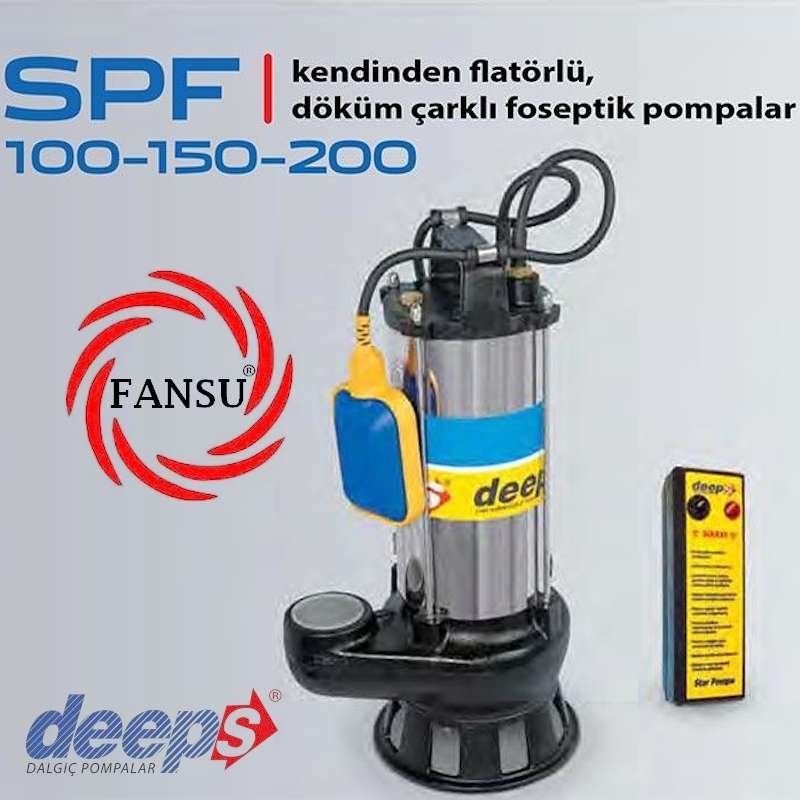 Star Pompa deeps SPF 200 M KENDİNDEN FLATÖRLÜ, DÖKÜM ÇARKLI FOSEPTİK DALGIÇ POMPA