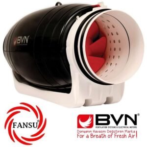 BVN BAHÇIVAN BMFX-SL 200/2V PLASTİK YUVARLAK KANAL FANLARI KARMA AKIŞLI