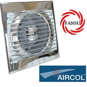 AIRCOL 100 DEKORATİF BANYO & TUVALET COMFORT SERİSİ AKSİYEL KROM ASPİRATÖR