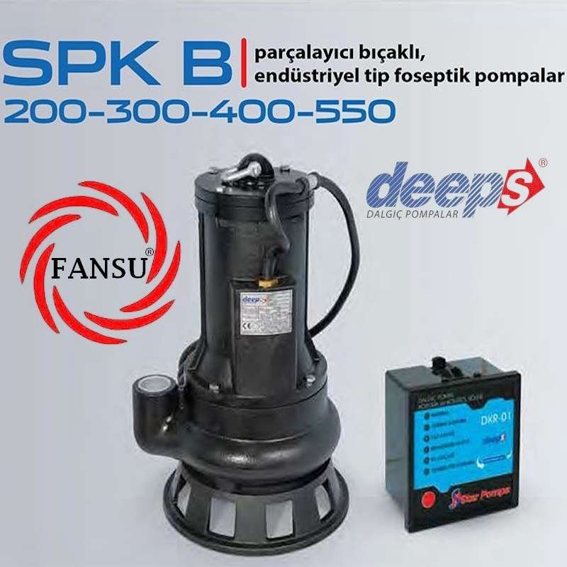 Star Pompa deeps SPK B 400 T PARÇALAYICI BIÇAKLI, ENDÜSTRİYEL TİP FOSEPTİK DALGIÇ POMPA
