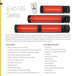 Evo RS 2000 İnfrared Isıtıcı (Kumandalı)