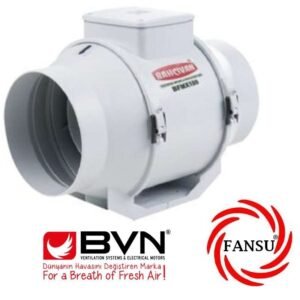 BVN BAHÇIVAN BMFX 315-P PLASTİK YUVARLAK KANAL FANLARI KARMA AKIŞLI