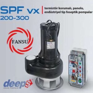 Star Pompa deeps SPF vx 200 T TERMİSTÖR KORUMALI, PANOLU ENDÜSTRİYEL TİP FOSEPTİK DALGIÇ POMPA