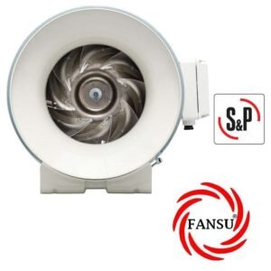 SOLER PALAU S&P TD-6000/400 METAL YUVARLAK KANAL TİPİ AŞIRI YÜK KORUMALI KARMA AKIŞLI FAN