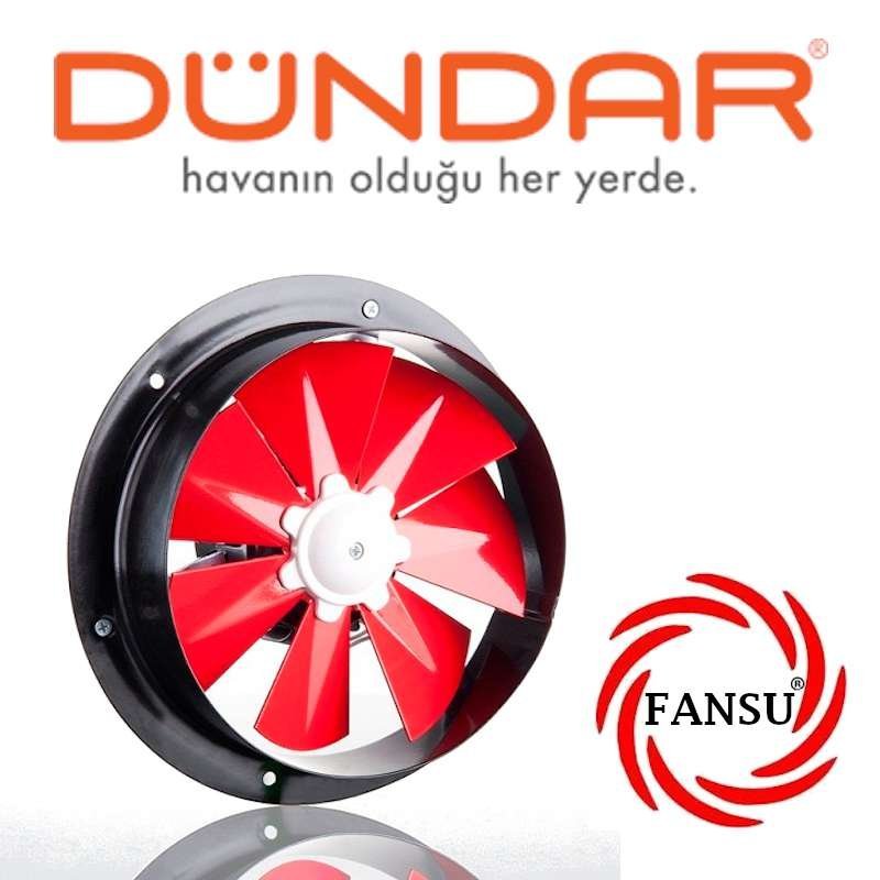 DÜNDAR D25 DUVAR TİPİ AKSİYEL BACA ASPİRATÖR FAN