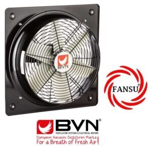 BVN BAHÇIVAN B6PAT 500 KARE KASALI PLASTİK PERVANELİ AKSİYEL SANAYİ ASPİRATÖRÜ