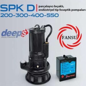 Star Pompa deeps SPK D 400 T PARÇALAYICI BIÇAKLI, ENDÜSTRİYEL TİP FOSEPTİK DALGIÇ POMPA